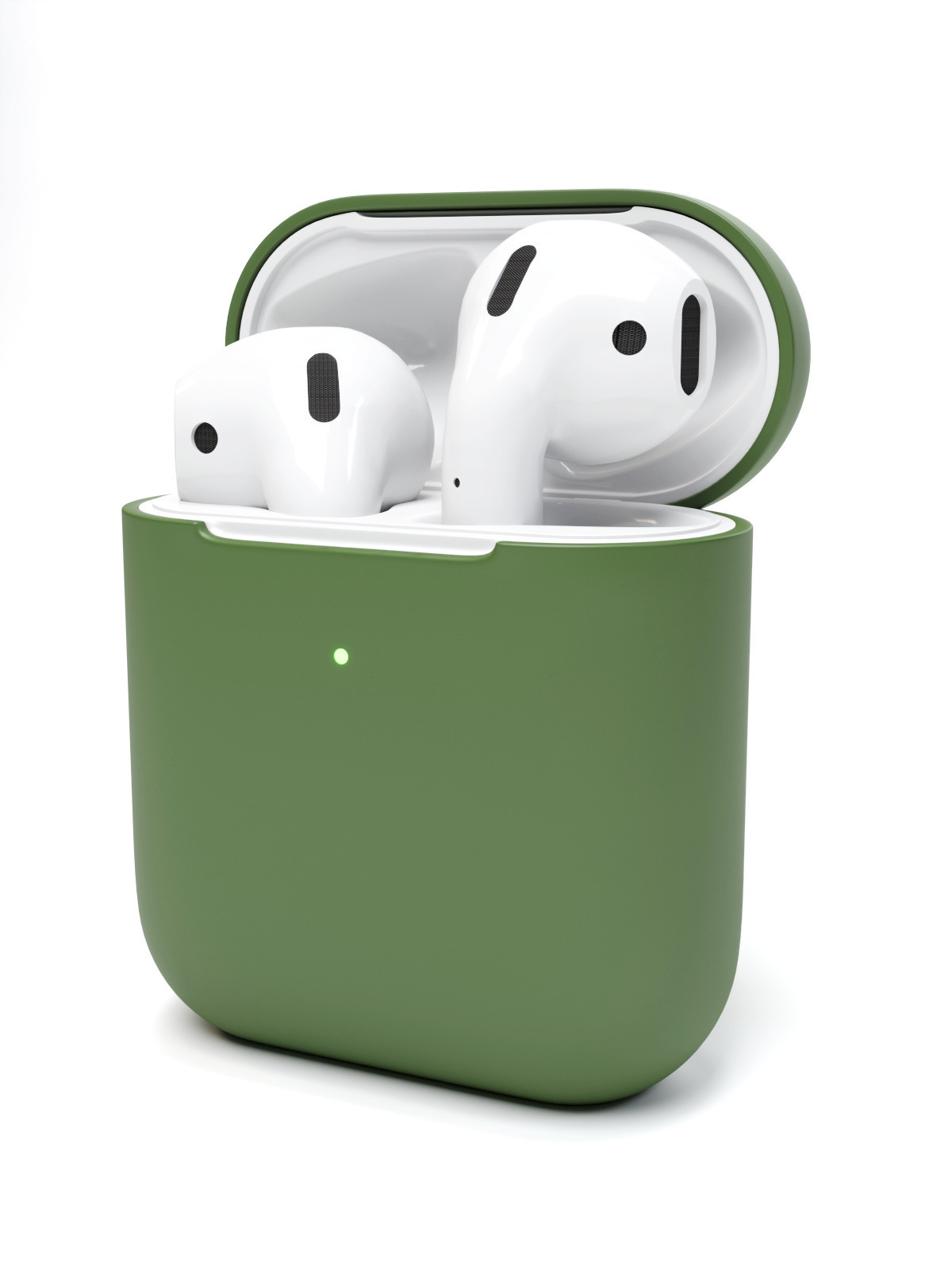 Чехол для наушников SSY Apple AirPods 2, 1 зеленый