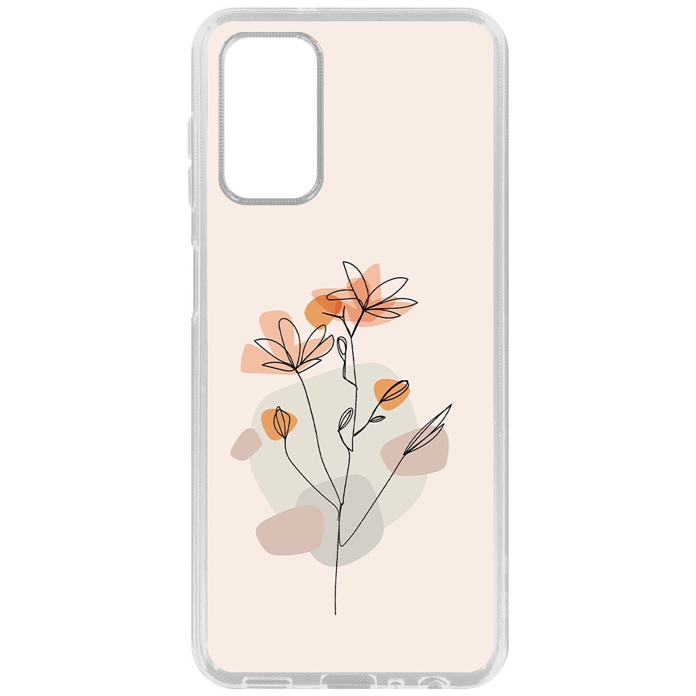 

Чехол-накладка Krutoff Clear Case Ромашки для Samsung Galaxy A13 (A135), Прозрачный