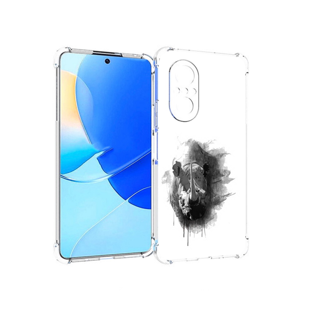 

Чехол MyPads Tocco для Huawei Nova 9 SE носорог, Прозрачный, Tocco