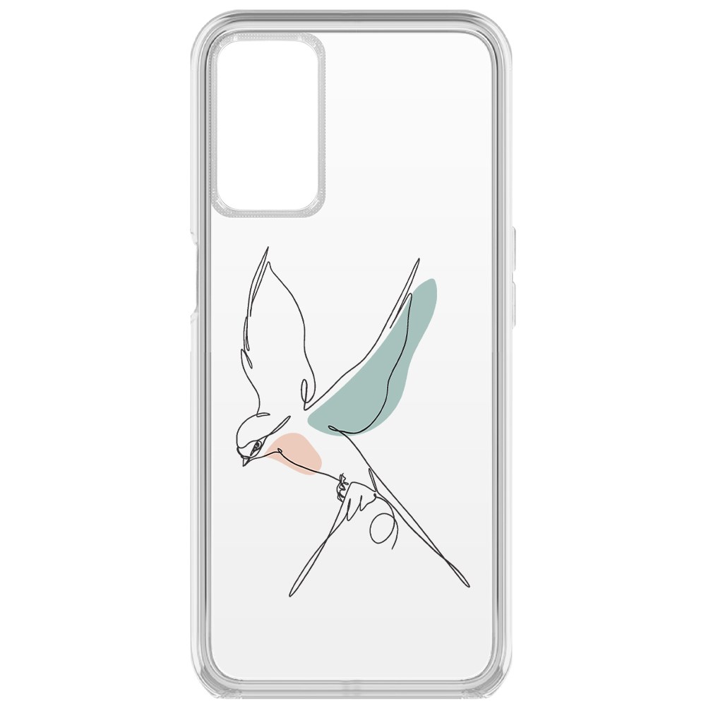 

Чехол-накладка Krutoff Clear Case Полет для Oppo A16, Прозрачный
