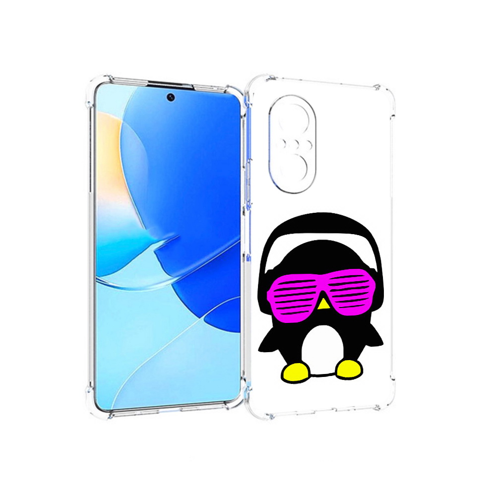 

Чехол MyPads Tocco для Huawei Nova 9 SE пингвин, Прозрачный, Tocco