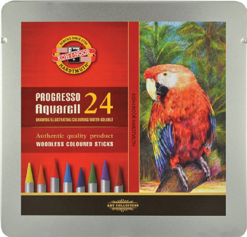 

Карандаши цветные Koh-i-Noor Progresso Aquarell 8784 8784024001PL, круглый, 24 цв