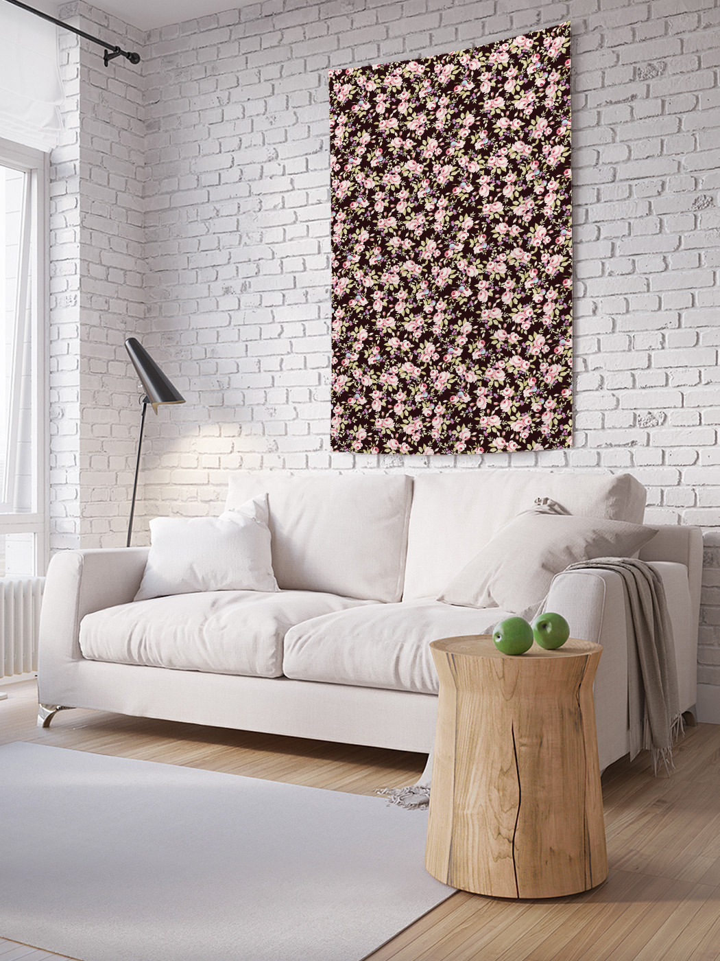 

Вертикальное фотопанно на стену JoyArty Пастельно-розовая поляна цветов 150x200 см, Пастельно-розовая поляна цветов