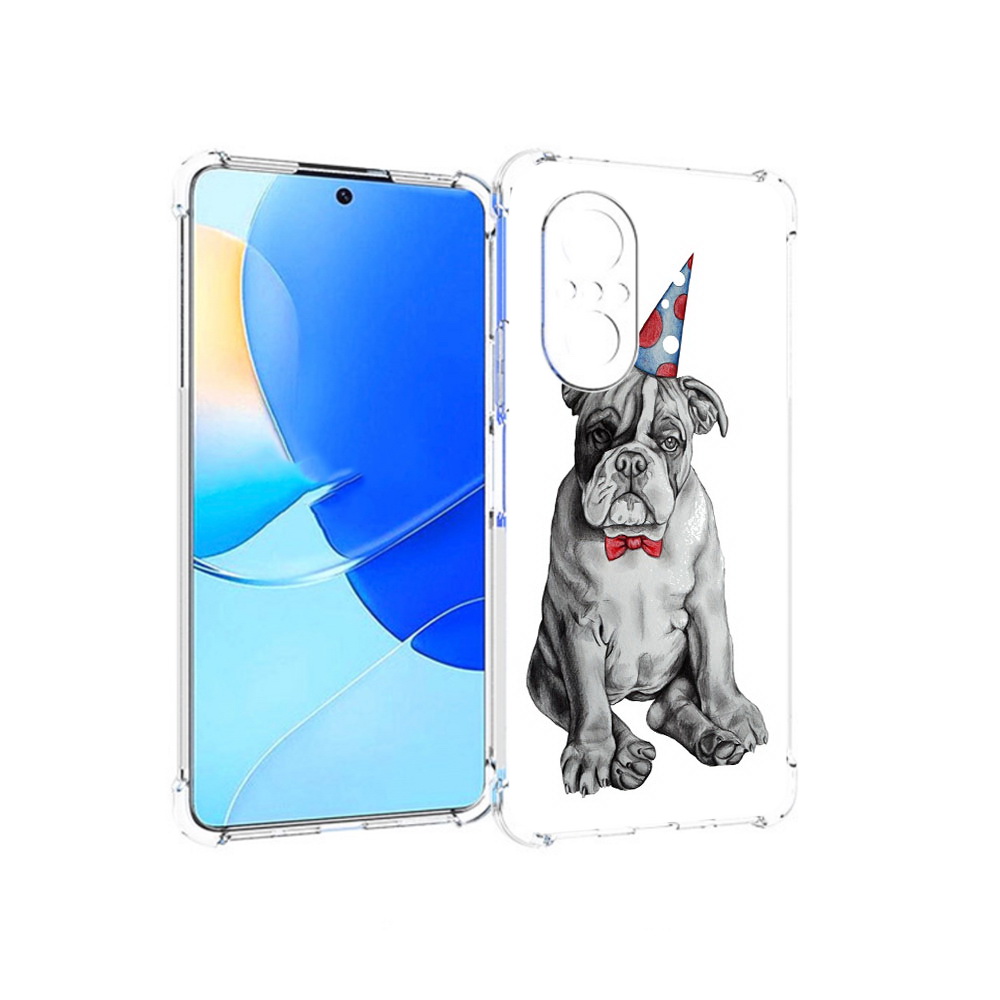 

Чехол MyPads Tocco для Huawei Nova 9 SE праздничный щенок, Прозрачный, Tocco