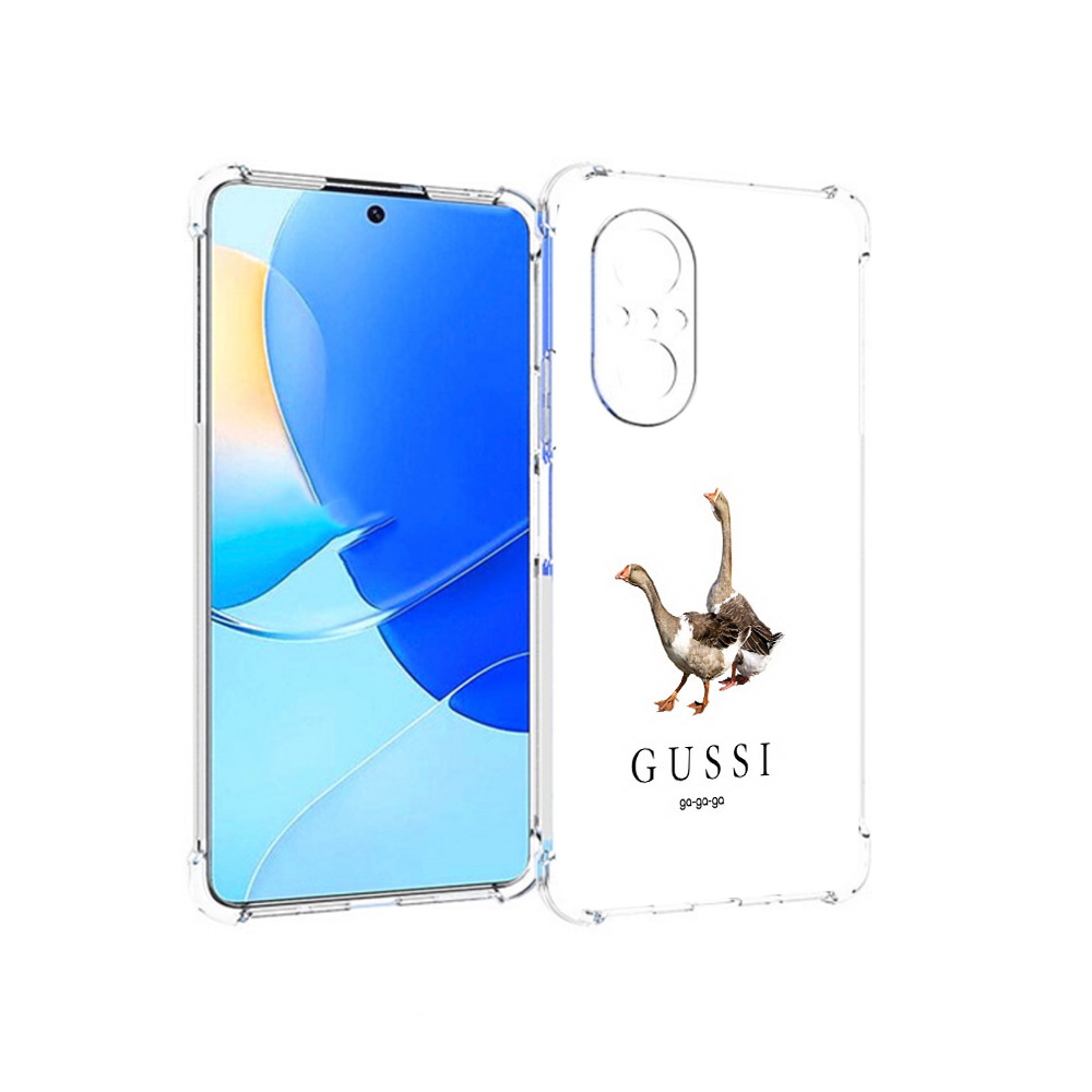 

Чехол MyPads Tocco для Huawei Nova 9 SE Гусси бренд, Прозрачный, Tocco