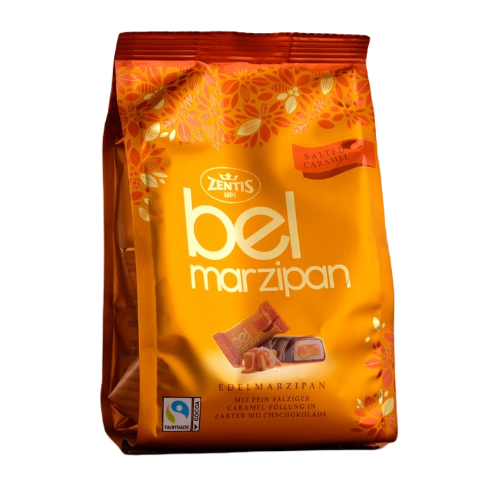 фото Марципановые конфеты zentis belmarzipan salted caramel, 105 г