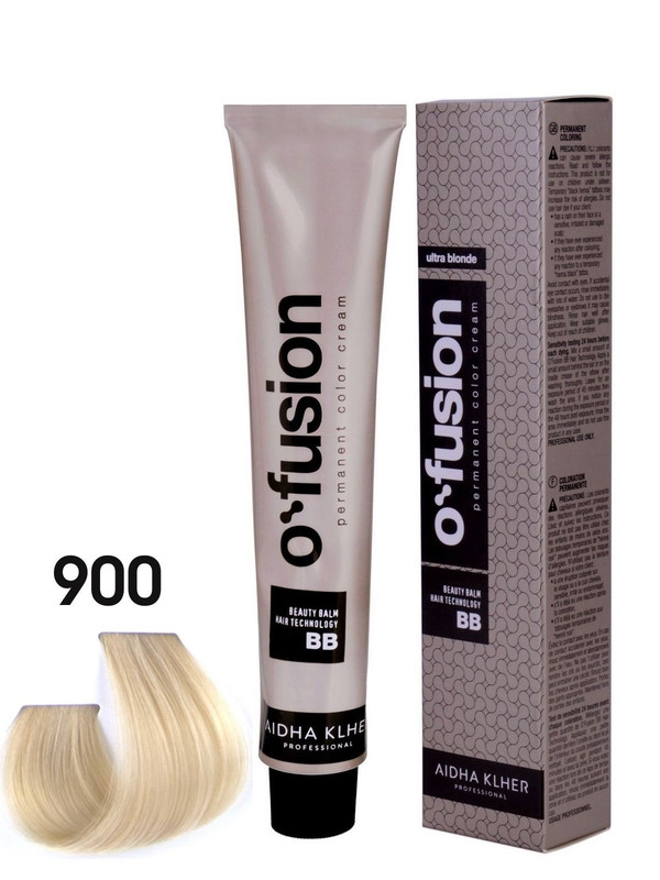 

Крем-краска для волос Aidha Klher O'fusion Ultra Blonde тон 900 100 мл