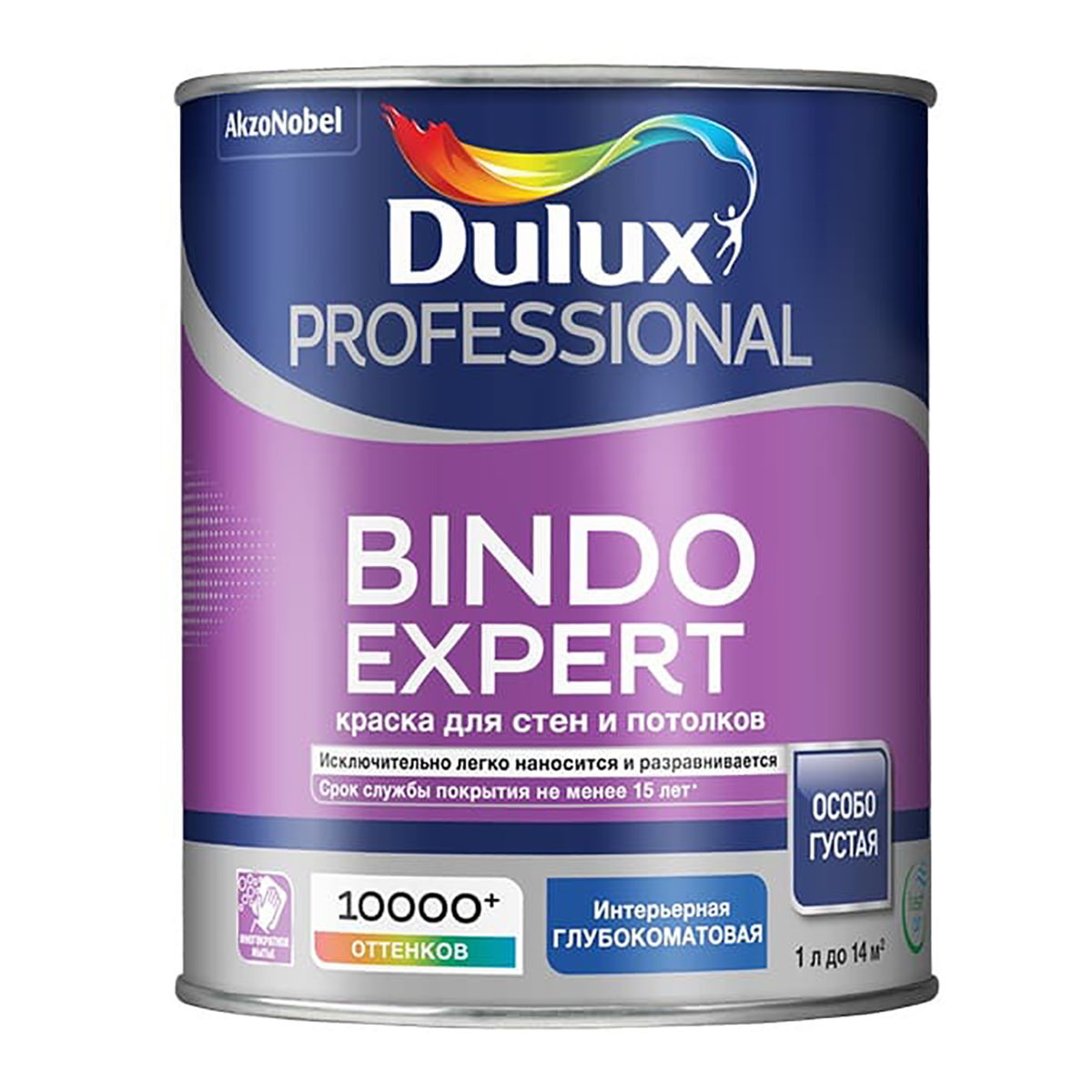 DULUX Краска в/д Professional BINDO EXPERT глуб/мат BW 18 л п/з