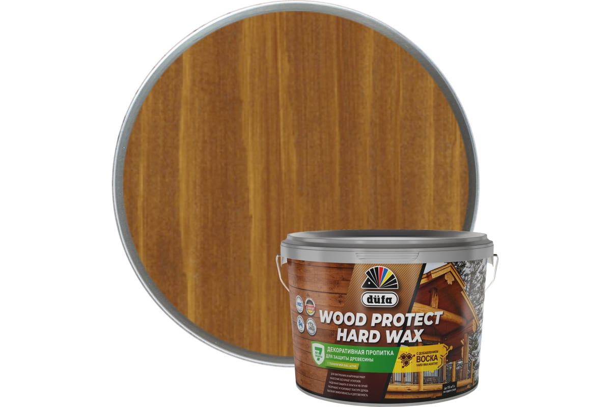 фото Dufa пропитка wood protect hard wax бук 2,5 л