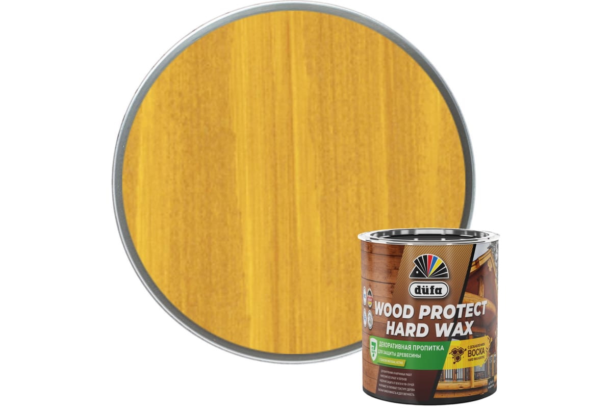 фото Dufa пропитка wood protect hard wax пиния 0,75 л