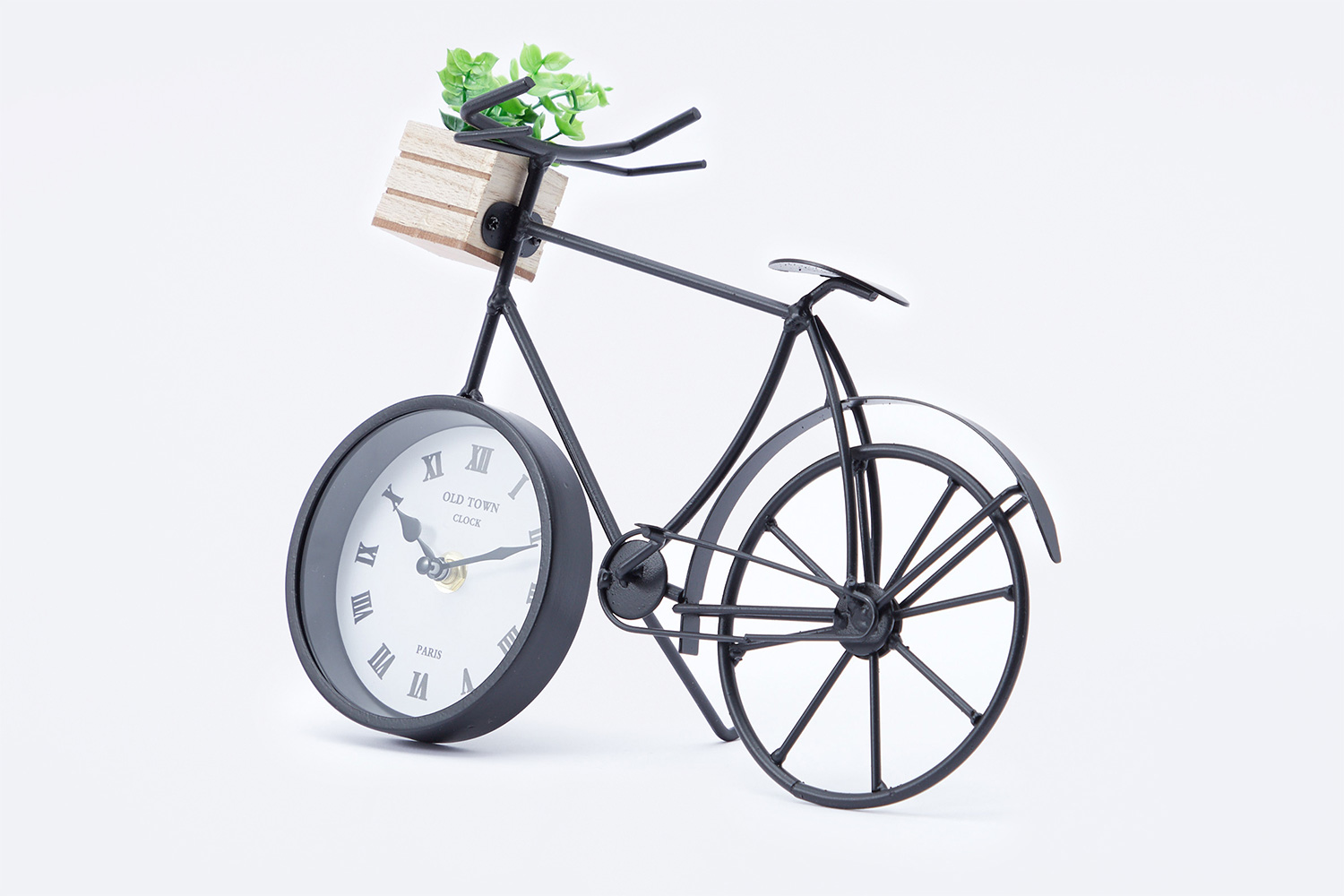 Часы настольные Hoff Велосипед с суккулентом
