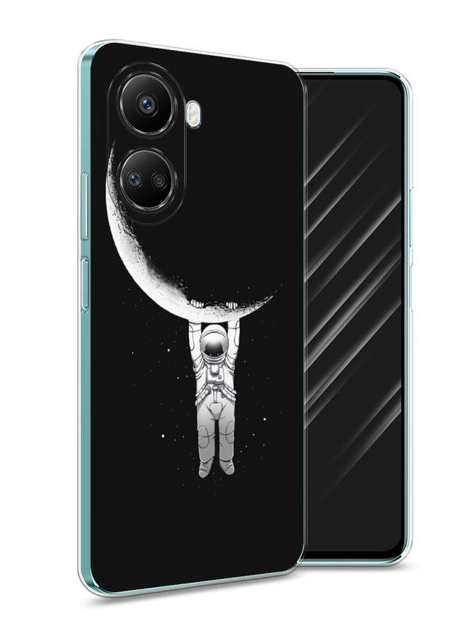 

Чехол Awog на Huawei nova 10 SE "Космонавт", Белый;черный, 6109650-4