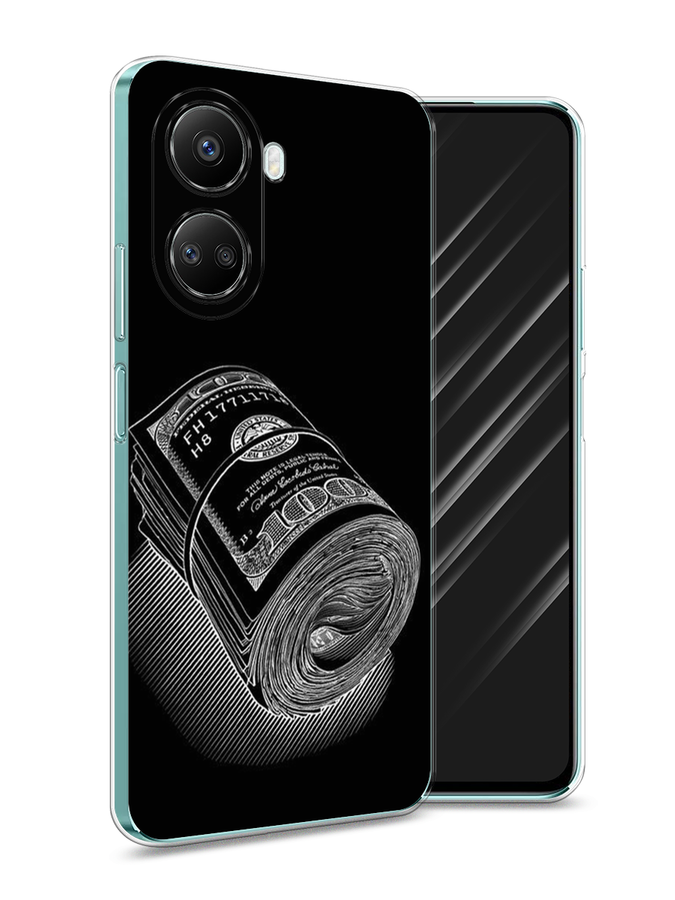 

Чехол Awog на Huawei nova 10 SE "Кубышка денег", Черный;серебристый, 6109650-5