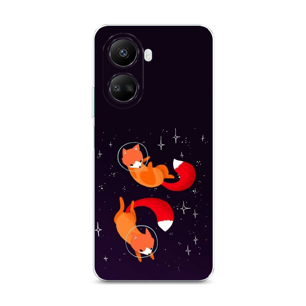 

Чехол Awog на Huawei nova 10 SE "Лисы космонавты", Оранжевый, 6109650-4
