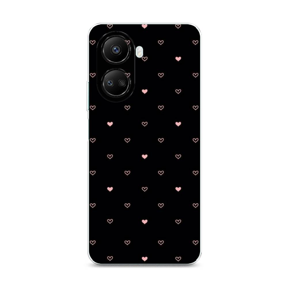 

Чехол Awog на Huawei nova 10 SE "Черный фон и сердечки", Розовый;серый;черный, 6109650-3