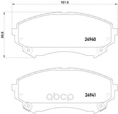 

Колодки тормозные дисковые CADILLAC: CTS 2.8/3.0/3.0 AWD/3.6/3.6 AWD 08-, CTS Sport Wagon