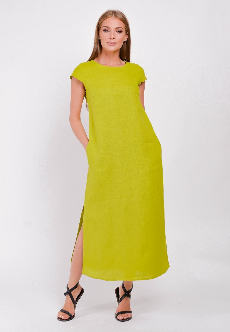 Платье женское Gabriela 5169-11 зеленое 48 RU