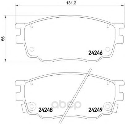 

Тормозные колодки Textar передние дисковые 2424601