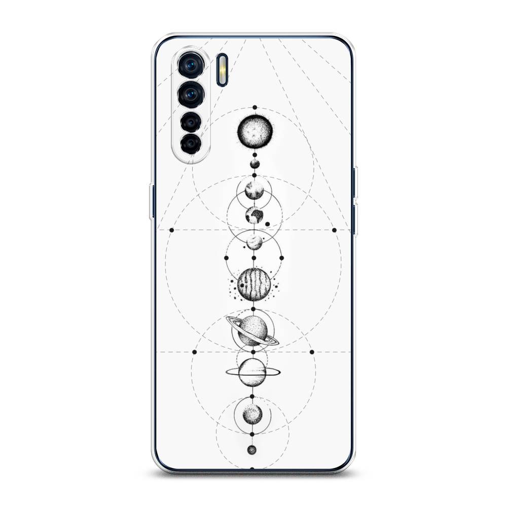 

Чехол для Oppo A91/Reno 3 "Парад планет", Серый, 254250-2