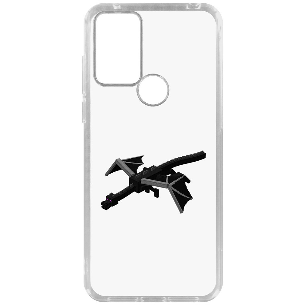 

Чехол-накладка Krutoff Clear Case Minecraft-Дракон Края для TCL 305, Прозрачный