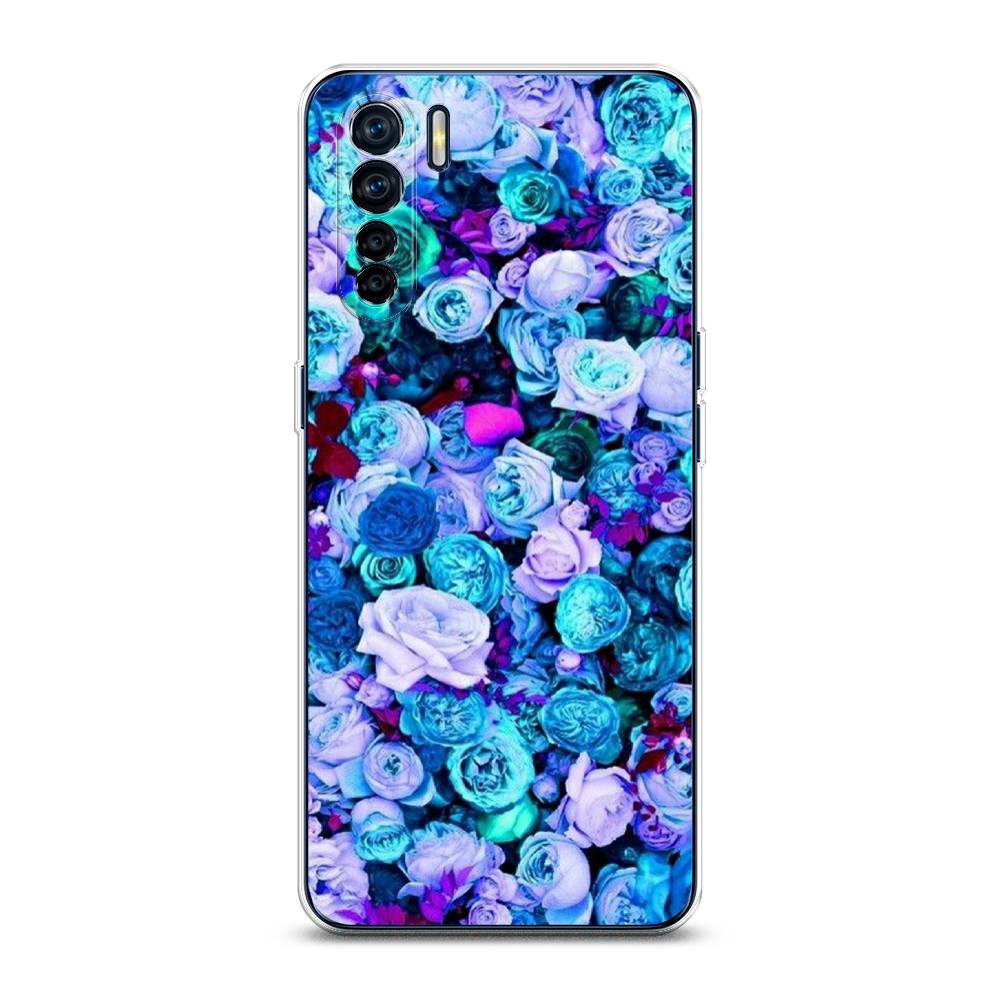 

Чехол для Oppo A91/Reno 3 "Цветочный ковер", Фиолетовый, 254250-2