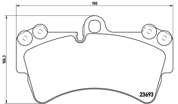

Тормозные колодки brembo передние p85065