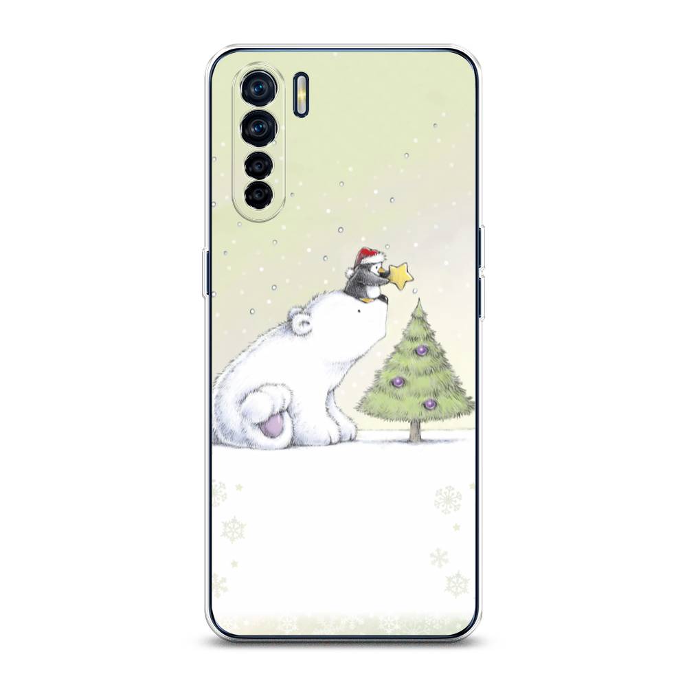 

Чехол для Oppo A91/Reno 3 "Украшение елки", Белый;бежевый, 254250-5