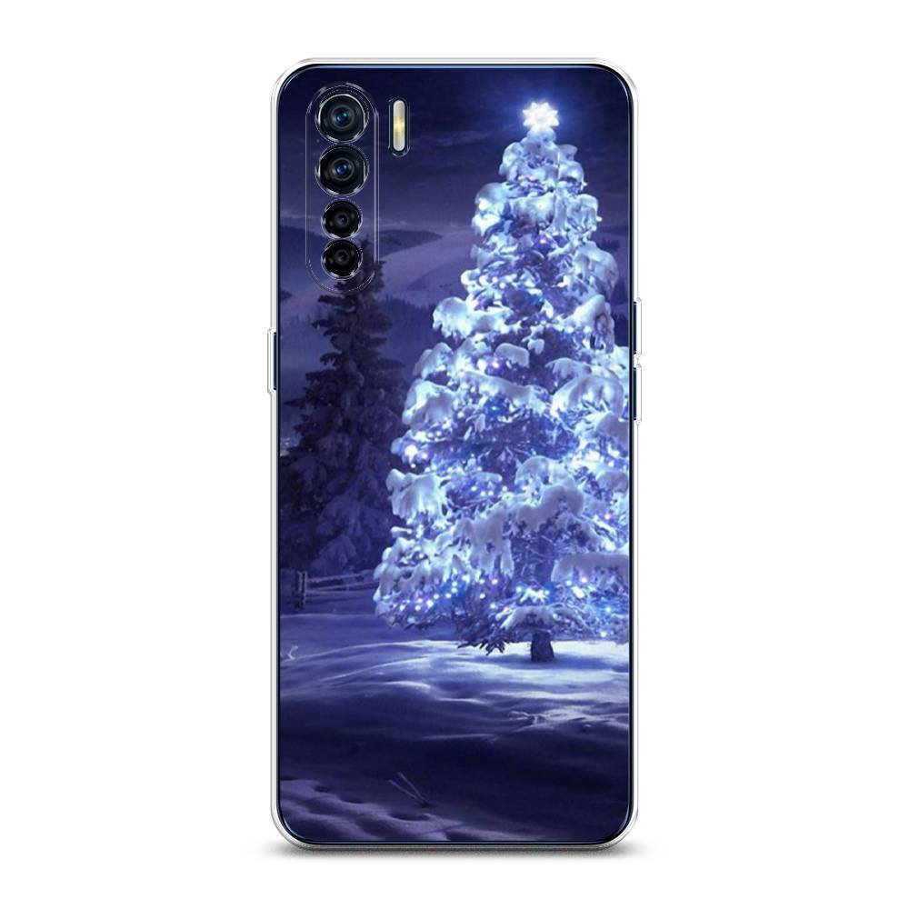 

Чехол для Oppo A91/Reno 3 "Зима 4", Синий;черный;белый, 254250-2