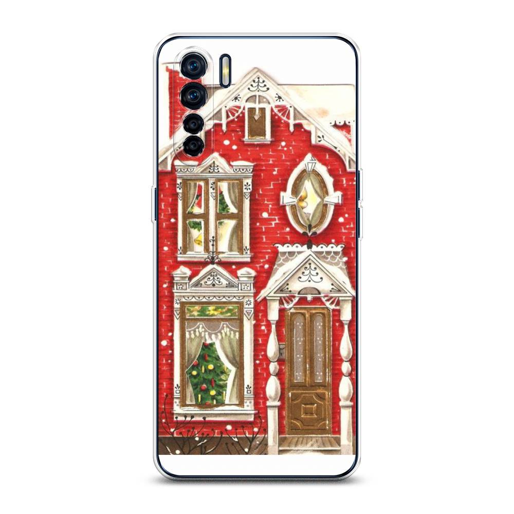 

Чехол для Oppo A91/Reno 3 "Пряничный домик", Белый;красный;зеленый, 254250-5