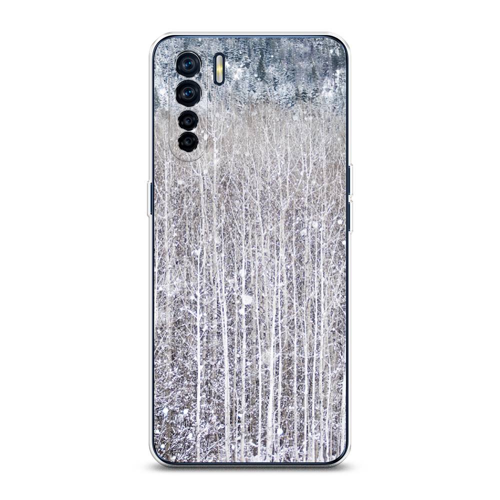 

Чехол для Oppo A91/Reno 3 "Снежный лес", Бежевый;серый;белый, 254250-5