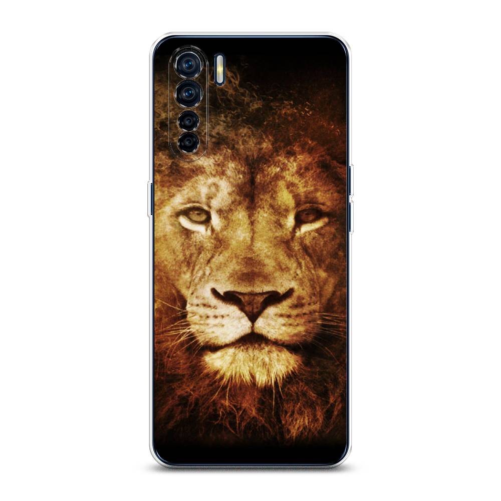 

Чехол для Oppo A91/Reno 3 "Лев", Черный;коричневый;желтый, 254250-6