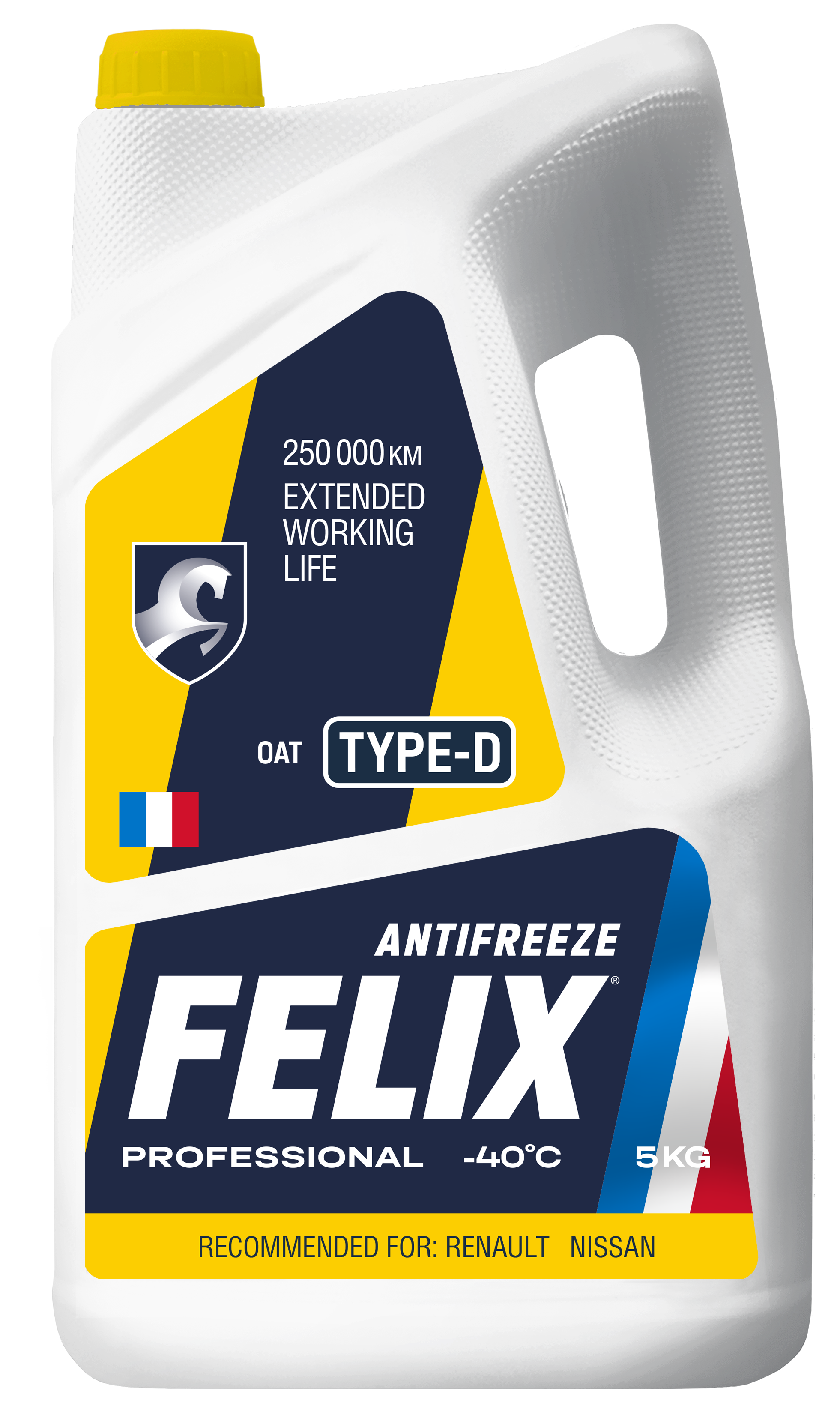 Антифриз Felix Type D G11 готовый -40C желтый 5 кг 430206333