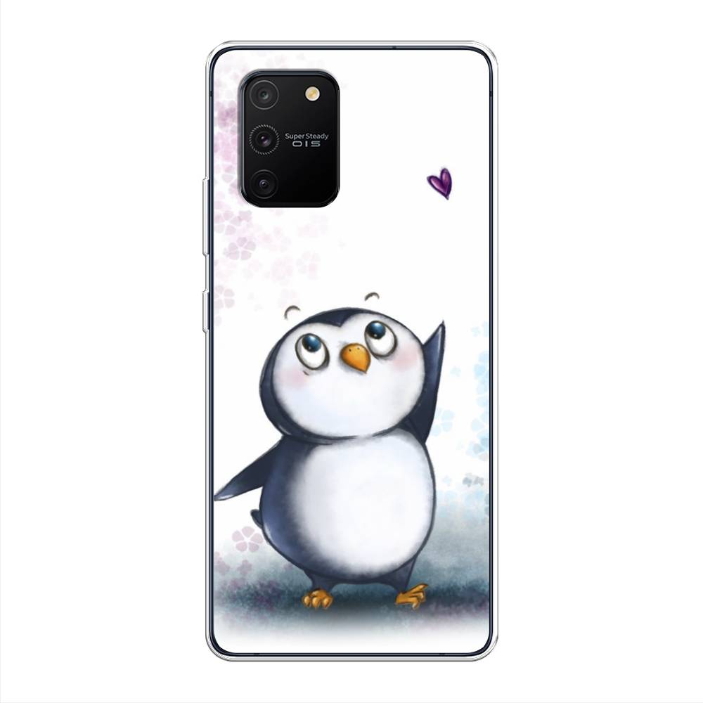 

Чехол Awog на Samsung Galaxy A91/S10 Lite "Пингвин и сердечко", Разноцветный, 29950-1