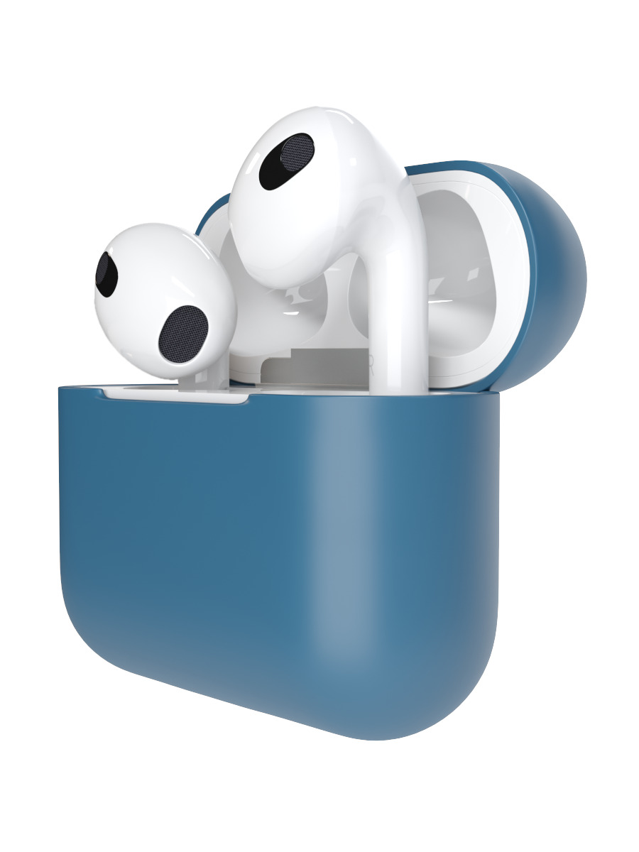 Силиконовый чехол SSY для AirPods 3, синий