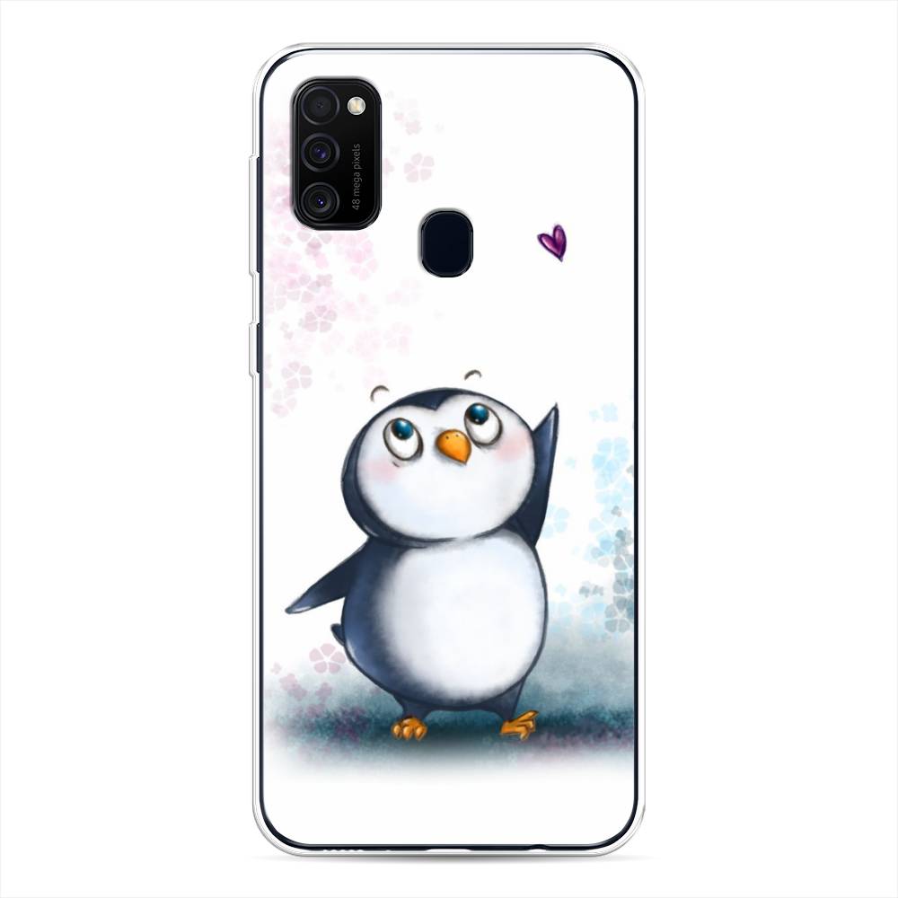 

Чехол Awog на Samsung Galaxy M30s/M21 "Пингвин и сердечко", Разноцветный, 29850-1