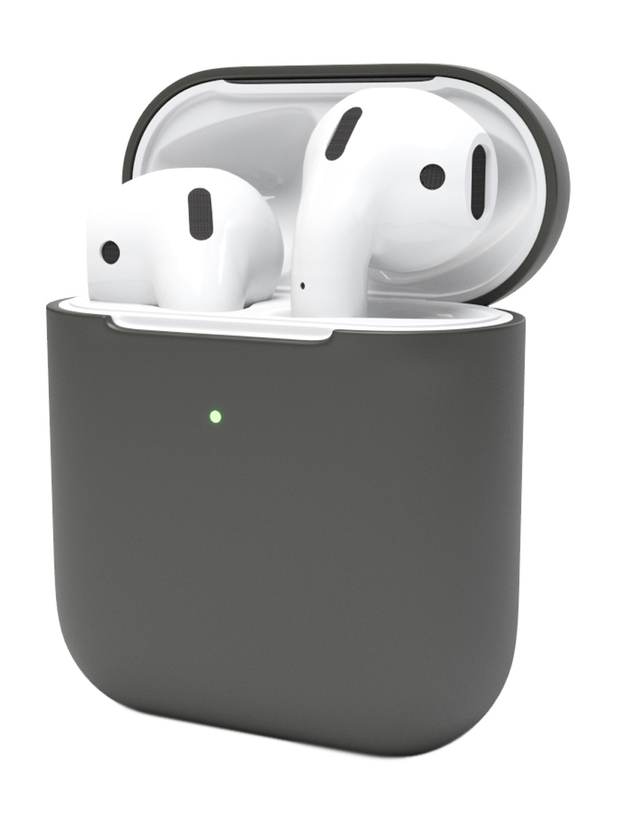 Чехол для наушников SSY Apple AirPods 2, 1 графитовый