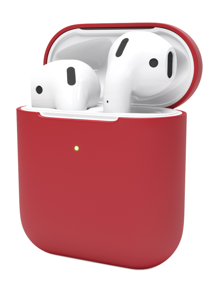 Чехол для наушников SSY Apple AirPods 2, 1 красный