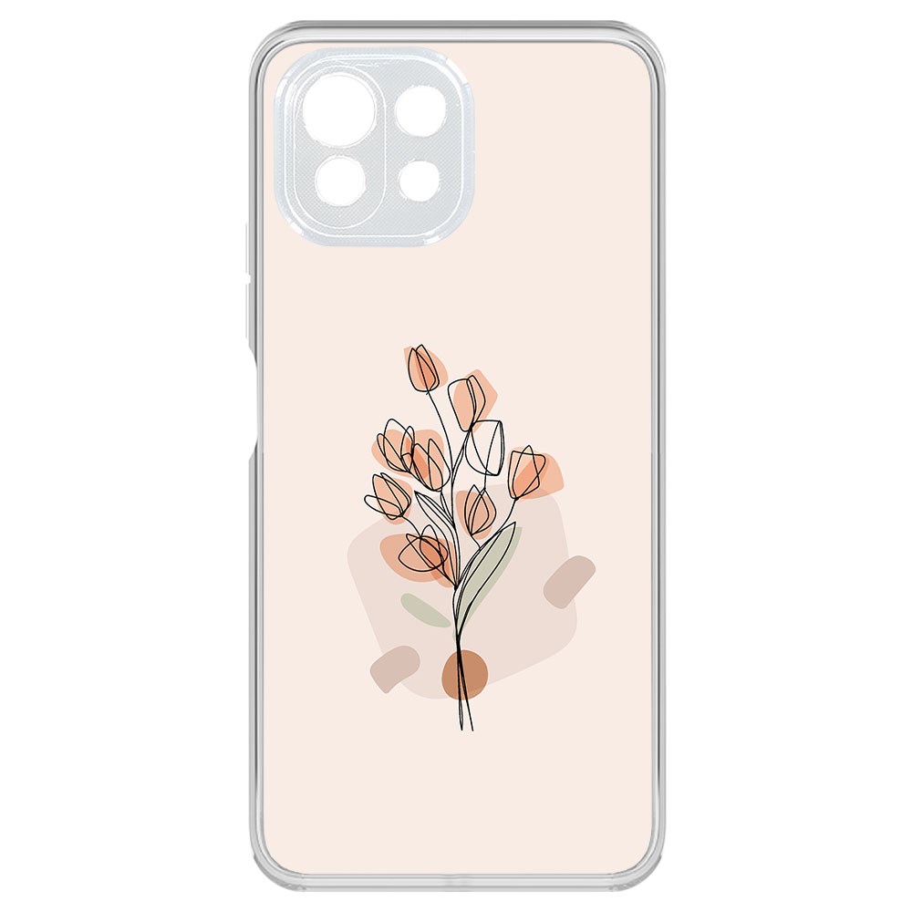 

Чехол-накладка Krutoff Clear Case Букет тюльпанов для Xiaomi Mi 11 Lite