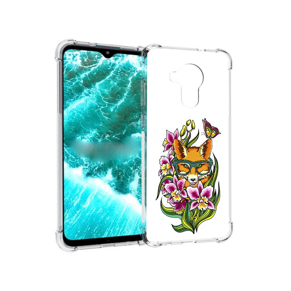 

Чехол MyPads Tocco для Nokia C30 Лиса в цветах (PT227054.117.108), Прозрачный, Tocco