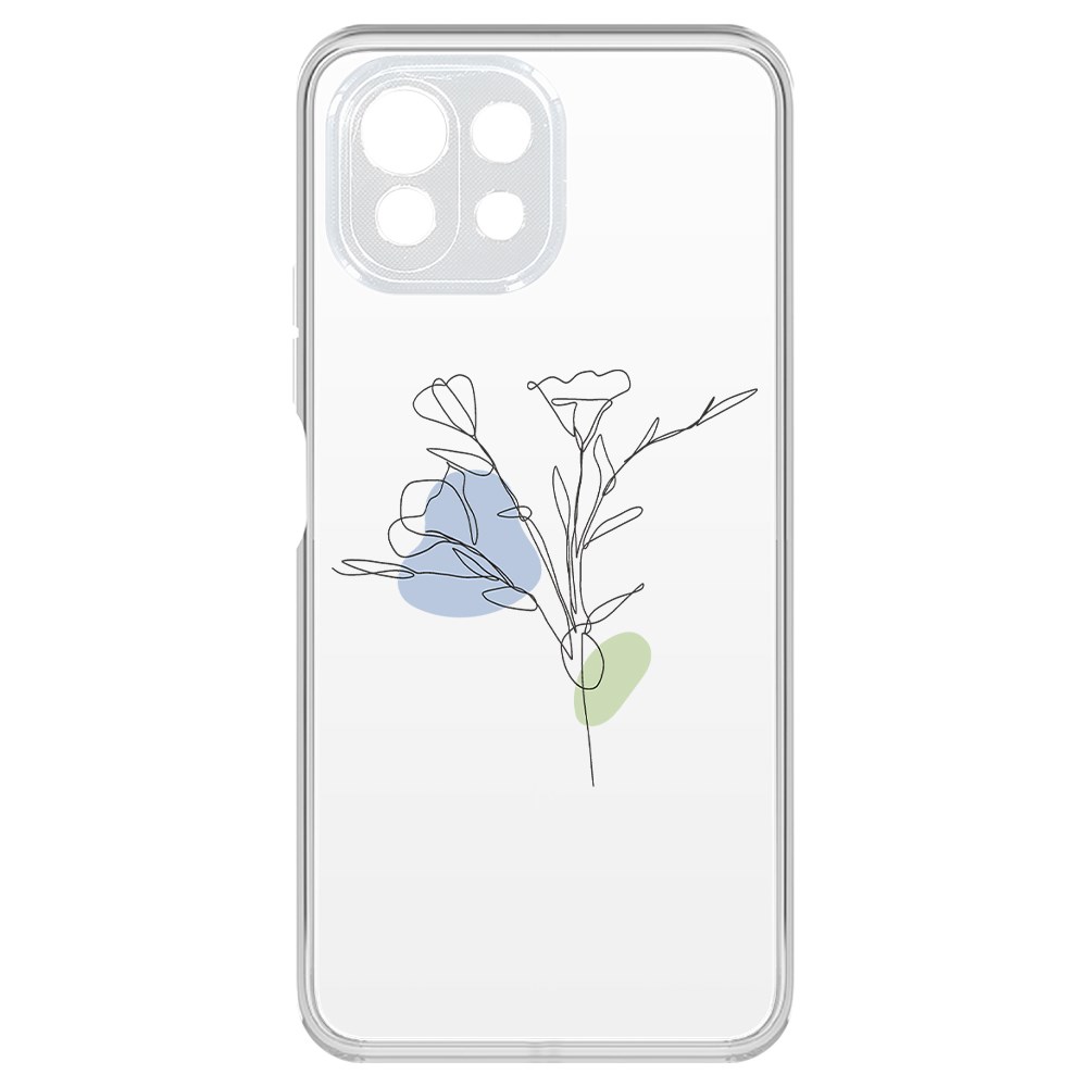 

Чехол-накладка Krutoff Clear Case Эустома для Xiaomi Mi 11 Lite