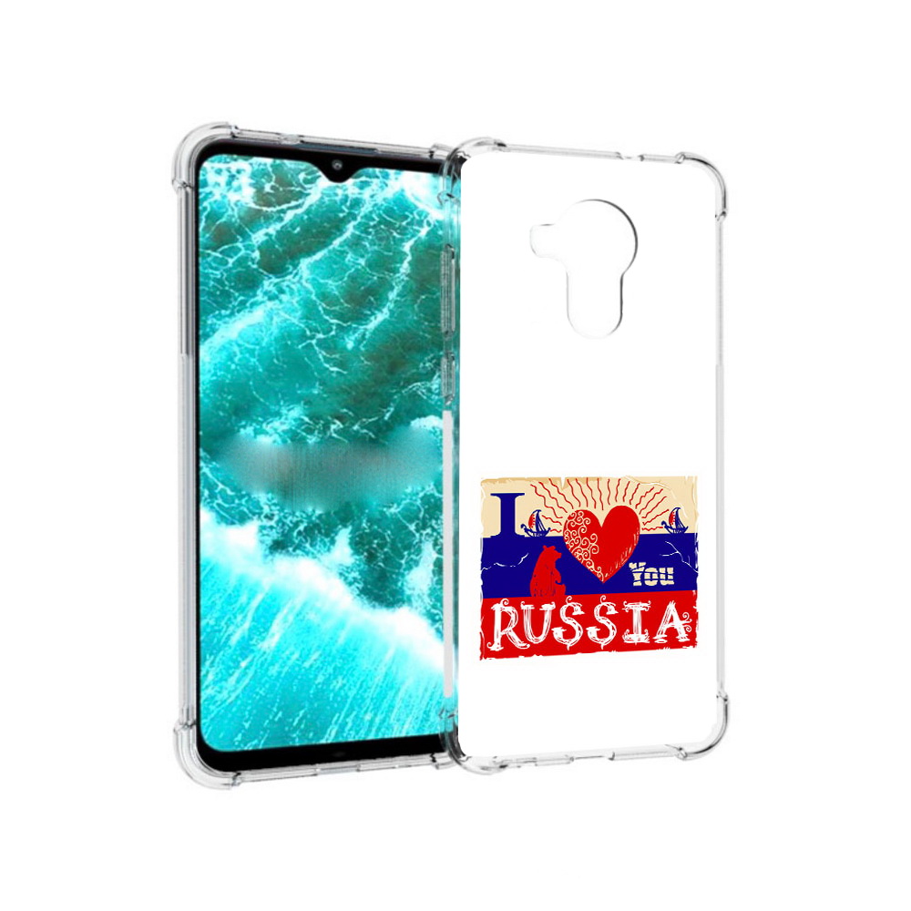 

Чехол MyPads Tocco для Nokia C30 Люблю Россию (PT227054.117.112), Прозрачный, Tocco