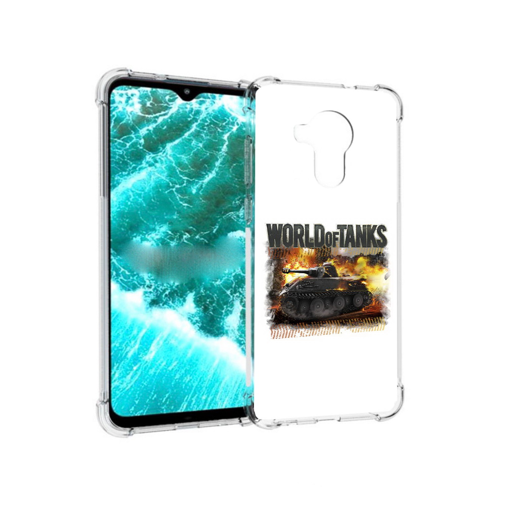 

Чехол MyPads Tocco для Nokia C30 Мир танков-2 (PT227054.117.118), Прозрачный, Tocco