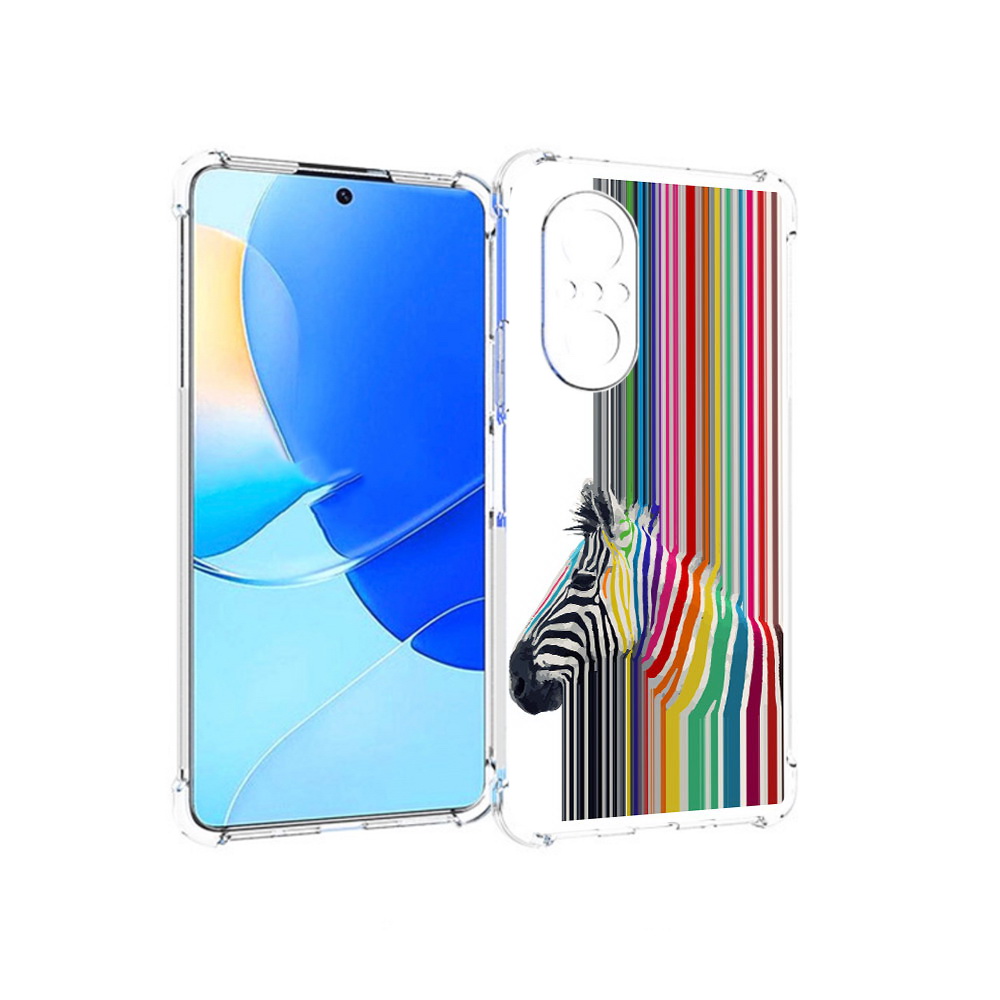 

Чехол MyPads Tocco для Huawei Nova 9 SE радужная зебра, Прозрачный, Tocco