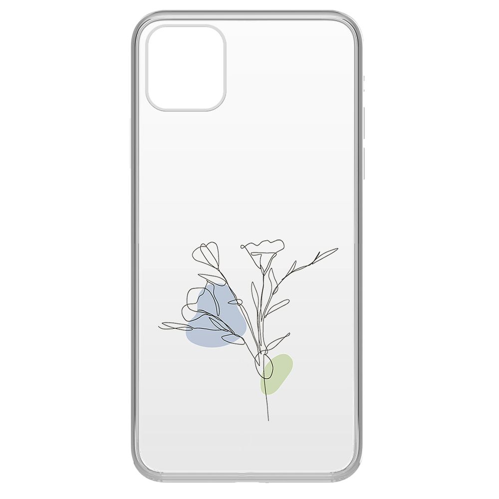

Чехол-накладка Krutoff Clear Case Эустома для iPhone 11 Pro Max, Прозрачный
