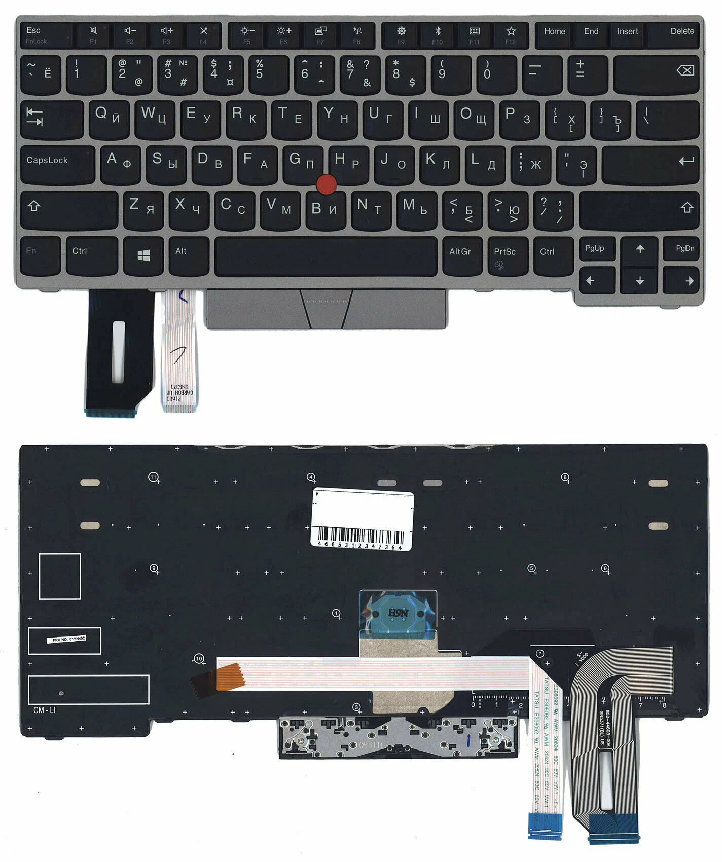 

Клавиатура OEM для ноутбука Lenovo ThinkPad E480, E485