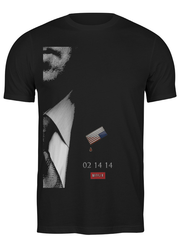 

Футболка мужская Printio House of cards черная S, Черный, House of cards