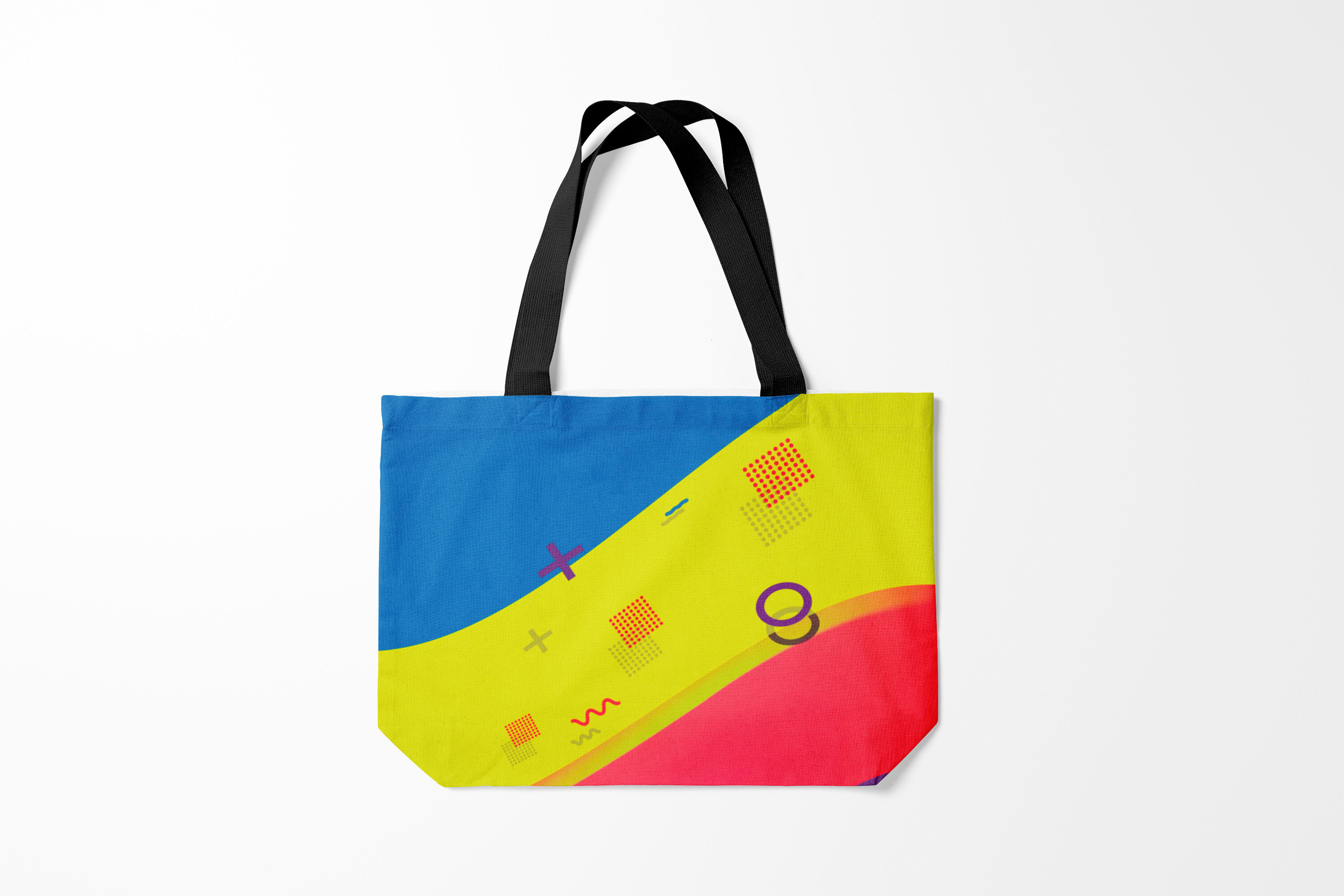 

Сумка шoппер унисекс Burnettie Геометрия яркий стиль для лета, разноцветный, Геометрия яркий стиль для лета