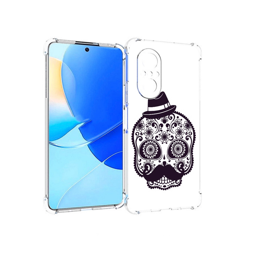 

Чехол MyPads Tocco для Huawei Nova 9 SE разрисованный скелет, Прозрачный, Tocco
