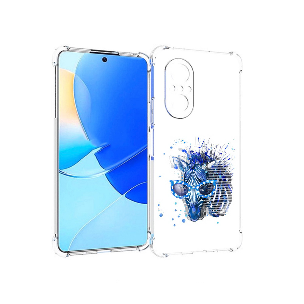 

Чехол MyPads Tocco для Huawei Nova 9 SE расплывчатая зебра, Прозрачный, Tocco