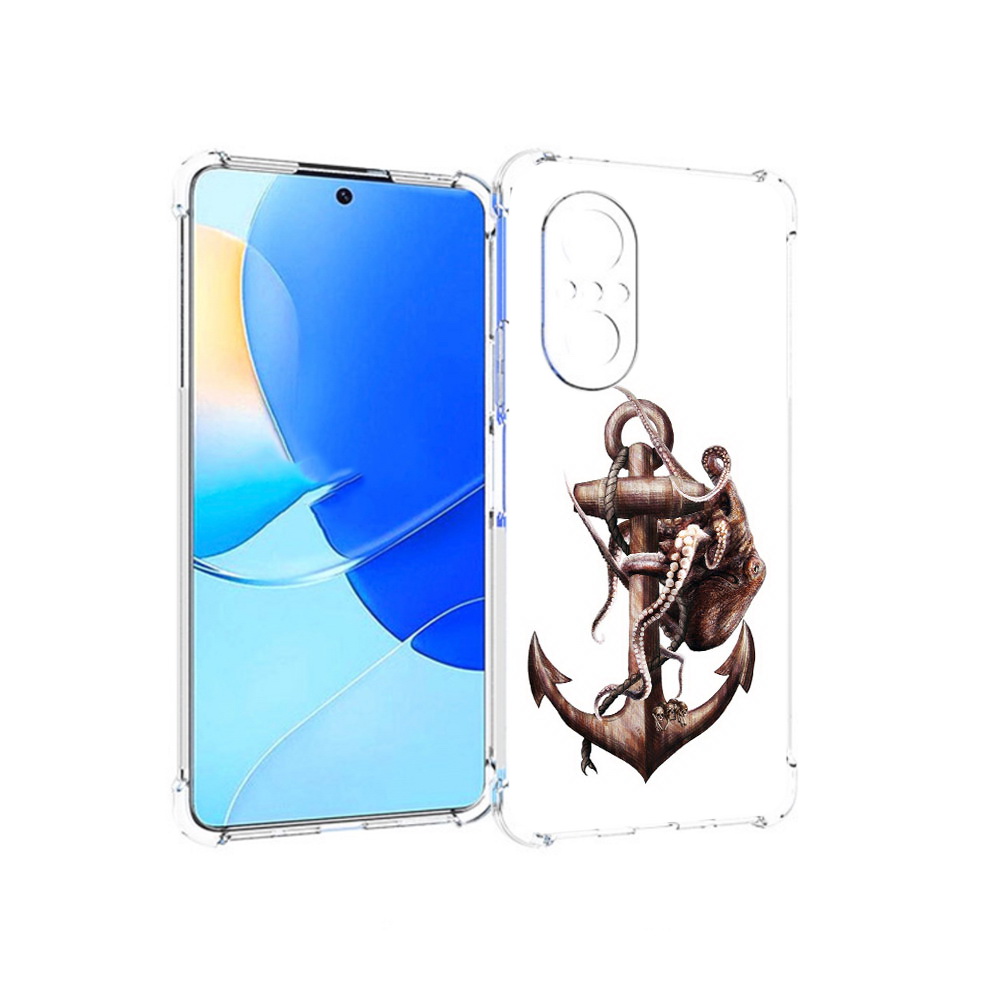 

Чехол MyPads Tocco для Huawei Nova 9 SE ржавый якорь, Прозрачный, Tocco